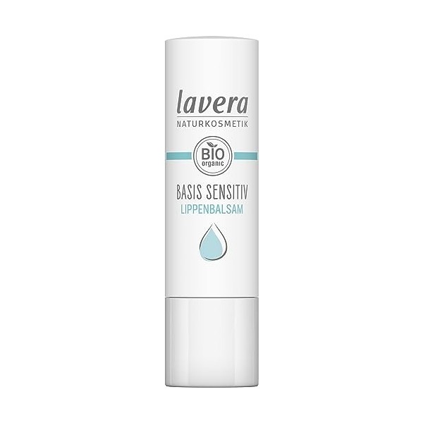 lavera Baume à lèvres basis sensitiv - pour lèvres sensibles - hydrate & apaise - à lhuile de jojoba bio & à lhuile damand