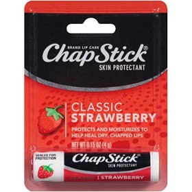 Chapstick Baume à lèvres-classique Fraise 3 Pack