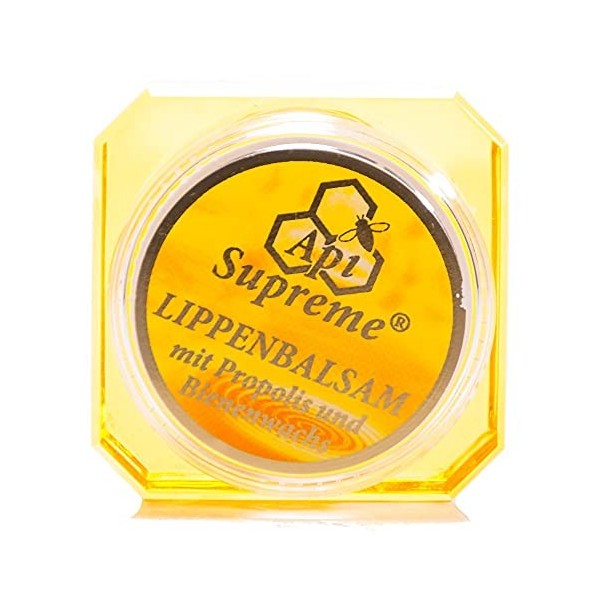 Propolis Baume pour les lèvres apisu Preme® avec Propolis et cire dabeille 12 ml