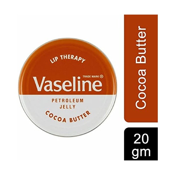 Vaseline Lip Therapy Baume pour les lèvres - 20 g - Beurre de cacao, aloès, Rosy Lips et saveur originale - Apaise les lèvres