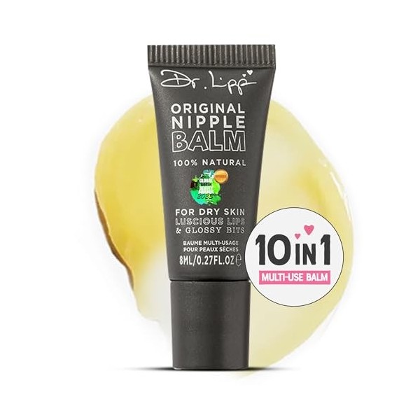 Dr.Lipp Original Nipple Balm for Dry Skin, Luscious Lips & Glossy Bits - Lanoline 100% naturelle, baume miracle multi-usage p