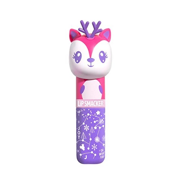 Lip Smacker Édition Limitée Lippy Pals Renne, Brillant à Lèvres pour Enfants Inspiré par les Animaux, Hydratant et Lissant po