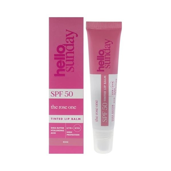 The One Tinted Lip Balm SPF 50 - Rose by Hello Sunday for Women - 0.5 oz Lip Balm