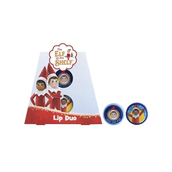 Elf on the Shelf Lot de 2 baumes à lèvres hydratées pour les lèvres hydratées, cadeau pour filles et garçons, baume à lèvres 