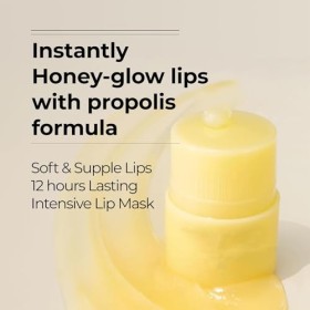 Masque de sommeil pour lèvres - Mini baume à lèvres réparateur jour et nuit pour lèvres sèches gercées craquelées - Masque no