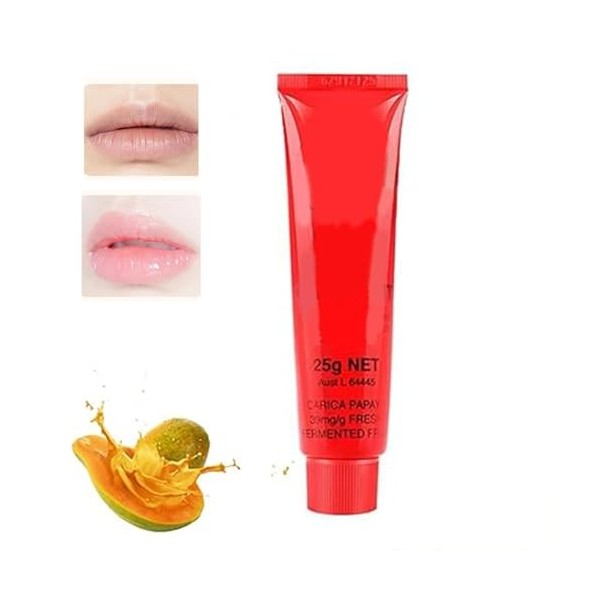 Pemarlis 25g Papaw lip balm, Papaw Cream, hydratants multifonctions à la papaye, Papaya Lip Balm, Multi-Purpose Moisturizing 