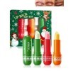 Baume à Lèvres de Noël-Set de 3 lip balm, Nourriture durable pour les lèvres, Hydratation des lèvres sèches, 1 baume à lèvres