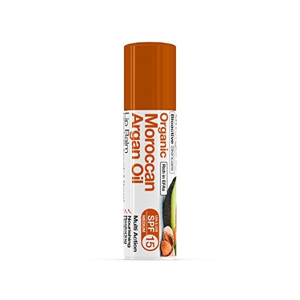 Dr Organic Argan Lip Balm5,7ml Lot de 2 