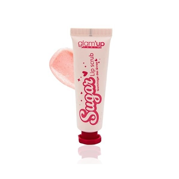 GlamUp Paris - Soin Sugar Lip Exfoliant et Hydratant - Lip Scrub - Gommage au Sucre Pour les Lèvres - Élimine les Peaux Mort