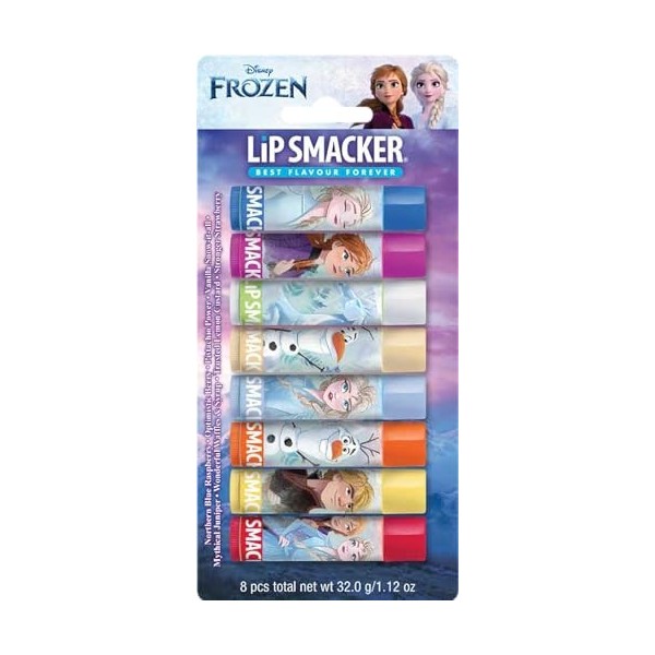 Lip Smacker Disneys Frozen Collection, Baume à Lèvres pour Enfants inspiré dElsa, Parfum Framboise, 1 Baume à Lèvres