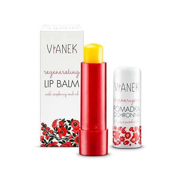 VIANEK Baume a Levre 4.6g - Baume à Lèvres - Baume a Levre Hydratant Pour Femmes et Hommes - Baume Levre aux Ingrédients Natu