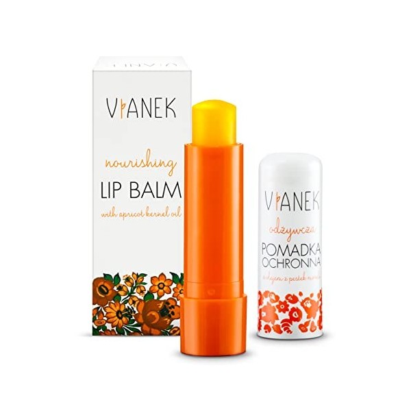 VIANEK Baume a Levre 4.6g - Baume à Lèvres - Baume a Levre Hydratant Pour Femmes et Hommes - Baume Levre aux Ingrédients Natu