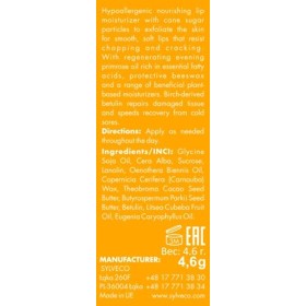 SYLVECO Baume a Levre 4.6g - Baume à Lèvres Exfoliant - Baume a Levre Hydratant Pour Femmes et Hommes - Baume Levre aux Ingré
