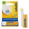 LABELLO Protect + 1 x 5,5 ml , Baume à lèvres enrichi en huiles naturelles et protection solaire FPS 15, Soin des lèvres Hyd