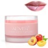 Masque à lèvres, masque de nuit à double effet, masque hydratant de nuit à la fraise, baume à lèvres de sommeil, lèvres exfol