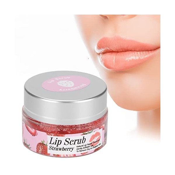 Gommage pour les Lèvres Ingrédients Naturels à la Fraise Gommage pour les Lèvres Adoucir Cutin Exfolier Fade Lip Lines Gommag