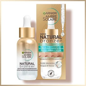 Garnier Ambre Solaire Bronzeur Naturel Gouttes Visage Autobronzantes avec Actif Bronzant dOrigine Végétale Formule Vegan San