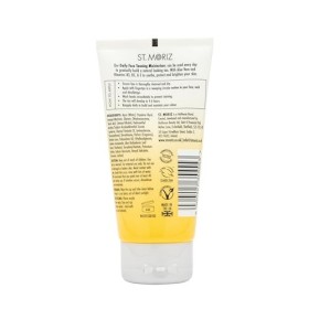 St Moriz Hydratant bronzant quotidien professionnel pour le visage avec aloe vera et vitamine E, faux bronzage végétalien pro