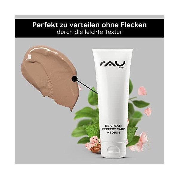 RAU Cosmetics BB Cream Perfect Care medium 75 ml pour tout type de peau - Blemish Balm Cream medium / crème de jour teintée a