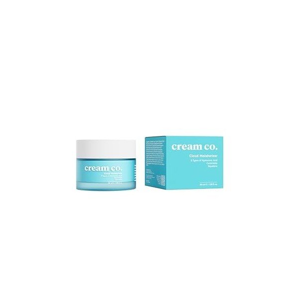 Crème hydratante pour le visage Cloud Moisturiser de 50 ml pour femmes et hommes, peaux sensibles, acide hyaluronique, cérami