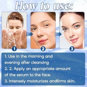 OUHOE Sérum Visage Bio, Sérum Visage Contouring, Soin de Jour Raffermissant Bio Gentiane Bleue & Edelweiss, Sérum Visage Hydr