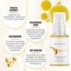 Allony Bean Essence, Serum Visage Riche en Protéines de Soja, Acide Hyaluronique Serum Visage, 50ML Serum Hydratant Visage, K