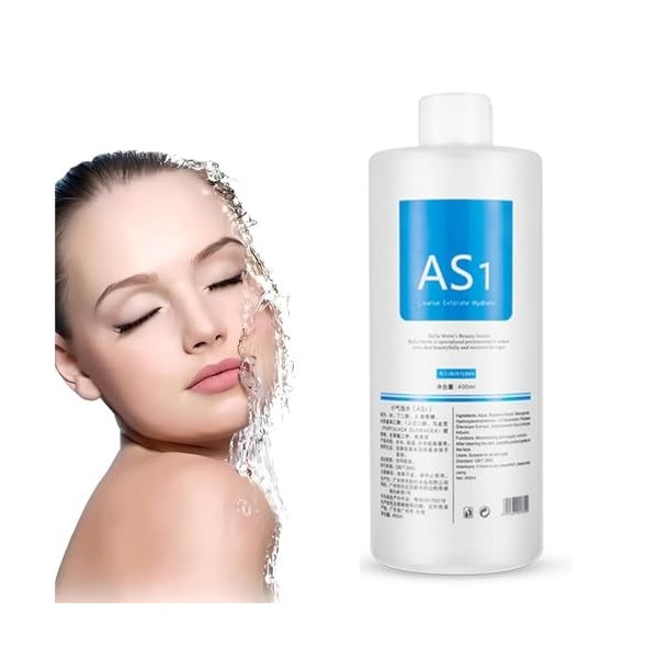 Aqua Peeling Solution AS1 400ml, Soins de la peau du visage Dermabrasion Sérum facial Liquide, Nettoyage de Sérum Spécial pou