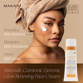 Makari Naturalle Carotonic Extrême Crème Éclaircissante 1.7 oz. . Crème hydratante, éclaircissante à base d’huile de Carotte