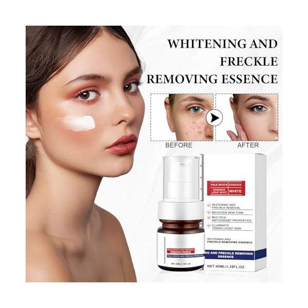 2 PCS Whitening Light Spot Essence et, sérum pour le visage, sérum anti - taches, soin doux, adapté à une variété de peaux