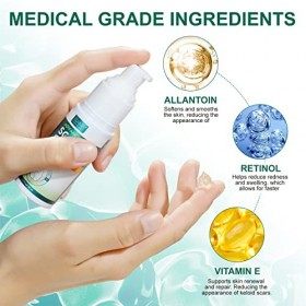 Gel de cicatrice en silicone - avancé des cicatrices crème, adoucit et aplatit les cicatrices anciennes et nouvelles dues à l