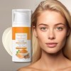 Crème Visage Curcuma Vitamine C,Creme Hydratante Visage,Curcuma Hydratation Anti-âge,Crème Curcuma Vitamine C,Crème Visage An