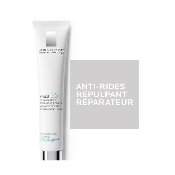 La Roche-Posay, Hyalu B5, Soin Anti-Rides, Répare & Hydrate, Enrichi en Acide Hyaluronique, Vitamine B5 & Eau Thermale, Tous 