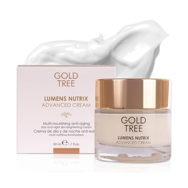 GOLD TREE Crème Hydratante Visage 50ml pour Femmes avec Collagène et Acide Hyaluronique. Crème Visage Premium pour Femmes. Cr