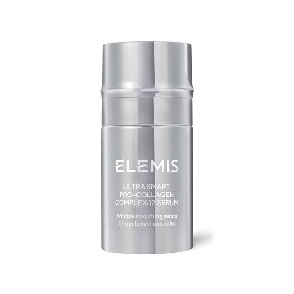 Elemis Sérum Complex 12 Ultra Smart Pro-Collagène, Sérum Velouté Révéler une Peau D’Apparence Plus Jeune, Apporte un Regain D