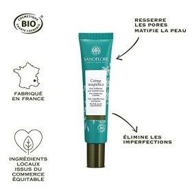 Sanoflore Crème Magnifica - Crème Hydratante Matifiante Anti-Imperfections Certifiée Bio - À la Menthe Poivrée du Vercors - 4