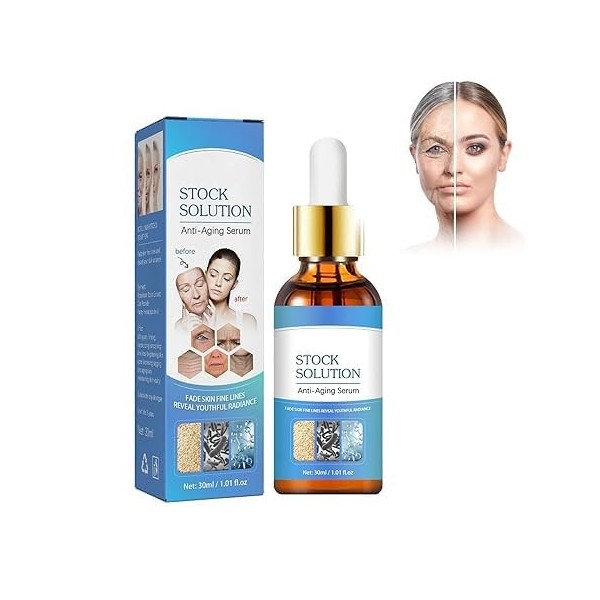 Sérum Hydratant Anti-rides et Raffermissant, Anti Ageing Anti-Rides Infused Essence Oil Drops, Sérum Anti-âge et Antioxydant,