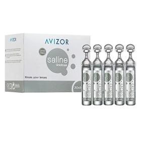 Solution saline Avizor pour tous types de lentilles de contact - 30 ampoules