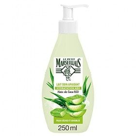 Le Petit Marseillais Lait Corps Hydratant, Apaisant, au Beurre dArgan Cire dAbeille et Huile aux Pétales de Rose, 250ml