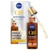 NIVEA Sérum Double Action Q10 anti-rides 1 x 30 ml , Sérum visage anti-âge raffermissant, Soin hydratant visage anti-glycati