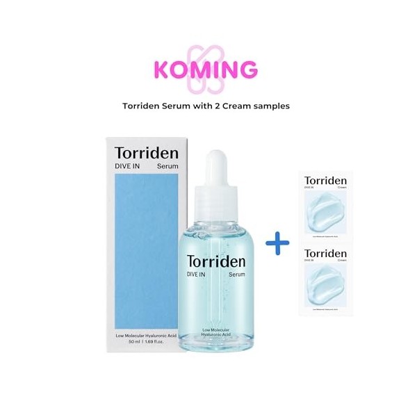 TORRIDEN DIVE-IN Low Molecular Weight Hyaluron Serum 50ml + 4ml échantillon de crème - Soin anti-âge coréen à base dhyaluron