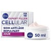 NIVEA CELLULAR Expert Filler Soin de jour FPS15 1 x 50 ml , Crème visage anti-âge raffermissant enrichi en acide folique pur