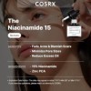 COSRX Niacinamide 15% Sérum, Réduit les Pores Dilatés, Soulagement des Rougeurs, Traitement Correcteur de Décoloration, 20 ml