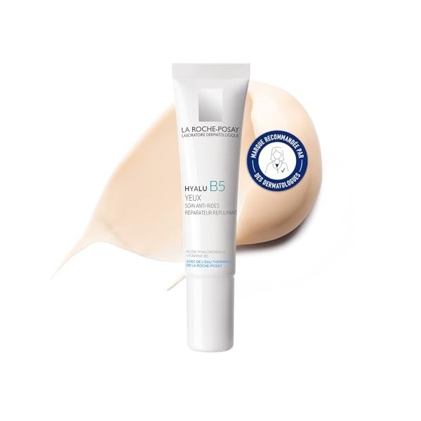 La Roche-Posay, Hyalu B5, Soin Contour des Yeux Anti-Rides, Répare & Repulpe, Enrichi en Acide Hyaluronique, Vitamine B5 & Ea