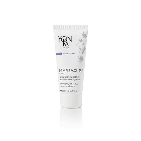 Pamplemousse Crème Protectrice Yonka 50ml - Peaux Normales à Grasses - Effet Éclatant et Anti-Teint Terne - Vitamine C et Hui