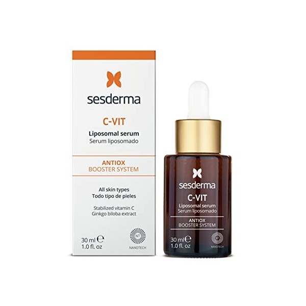 Sesderma | C-VIT Sérum Liposomal | Peau hydratée et radieuse | Sérum antioxydant | Premiers signes de lâge | Pigmentation | 