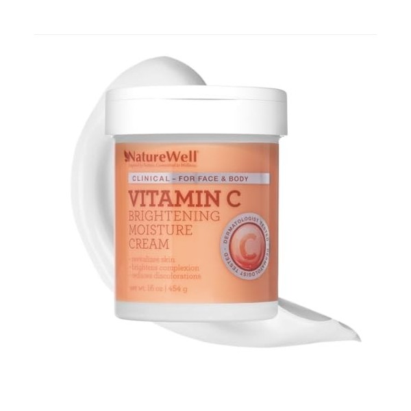 Naturewell Vitamin C Brightening Moisture Cream, 16 oz