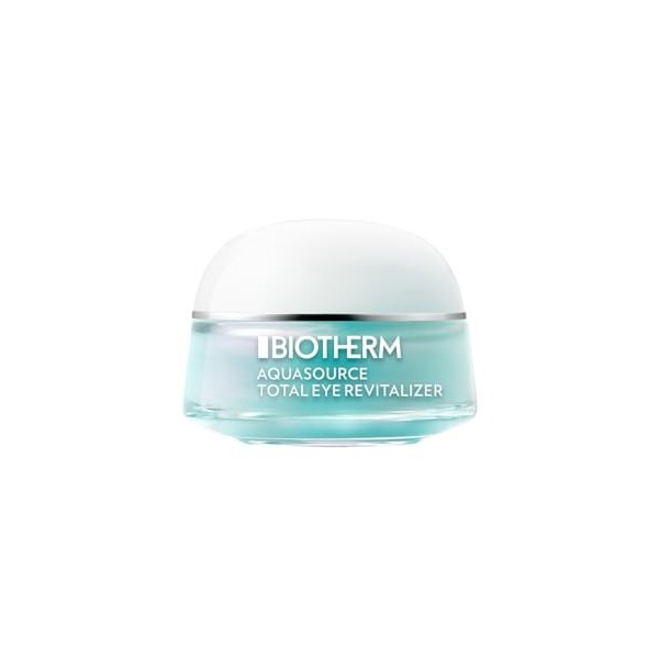 Biotherm, Aquasource Total Eye Revitalizer, Gel Yeux Effet Froid, Hydratation & Éclat, Enrichi en Caféine & Vitamine C, Tous 