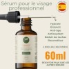 Sérum Visage aux Vitamines C et E, Acide Hyaluronique, Niacinamide et Aloe Vera 60 ml - Hydratation Intense, Antioxydant, Ant