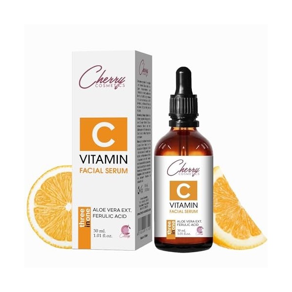 Sérum à la vitamine C à lacide hyaluronique et anti-rides immédiat.Vitamine C anti-âge, sérum visage anti-âge, sérum hydrata