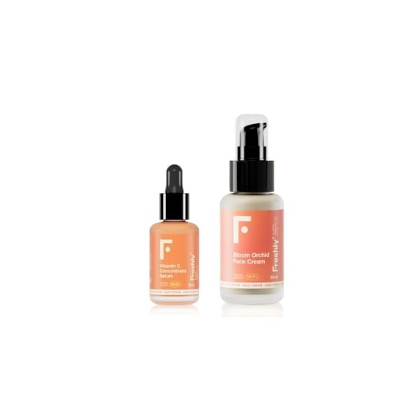 Freshly Cosmetics Sérum pour le visage et crème hydratante Vitamin Complex Facial Plan, 30ml 50ml